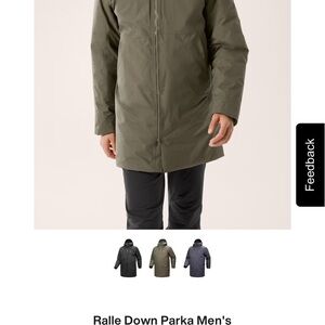 Men's Olive Parka Jacket